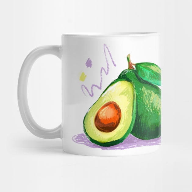 Avocado Hand Drawn by Mako Design 